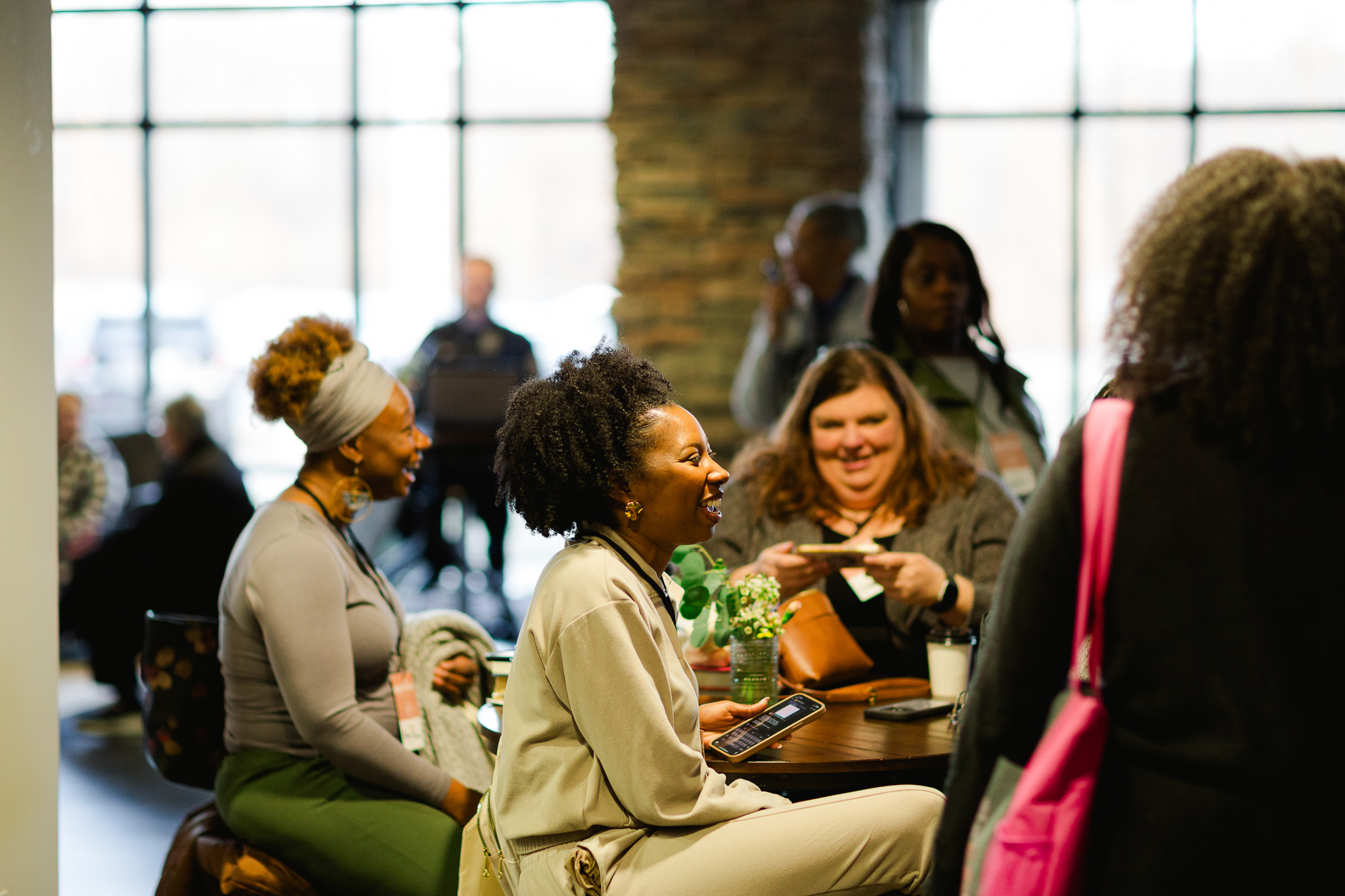 Woman praying by faith with computer laptop, Church services online concept, Online church at home concept