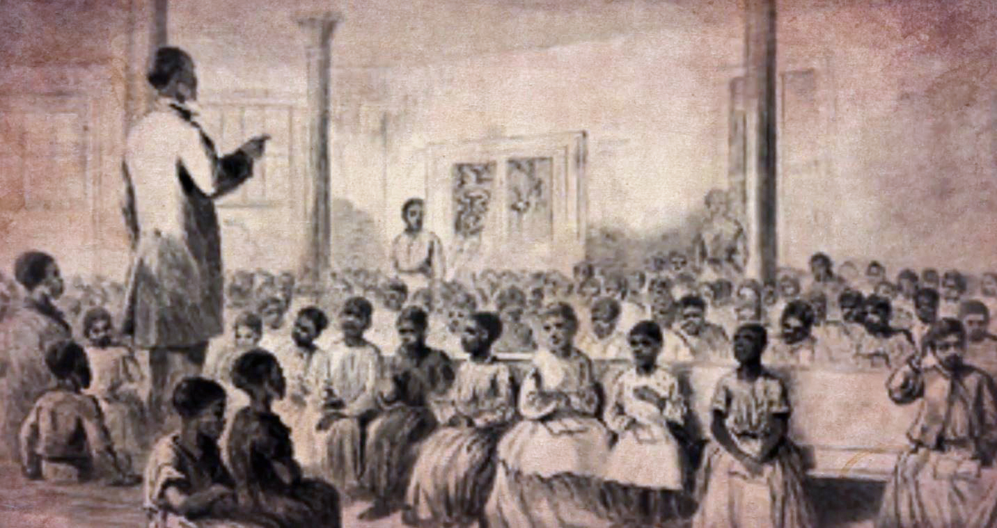 George Liele Photo Preaching Top view of hand holding teal ribbon on dark background with copy space. Cervical and ovarian cancer, sexual assault, pcos, ptsd, anxiety disorder, agoraphobia and scleroderma awareness concept.