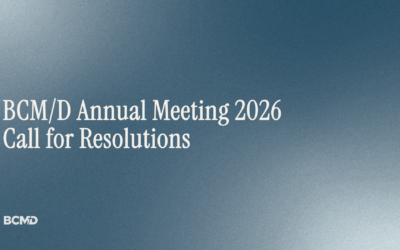 BCM/D Annual Meeting 2026 Call for Resolutions